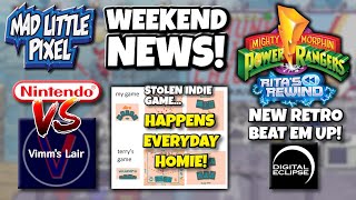 RETRO Power Rangers Beat Em Up - Nintendo & SEGA Take Down ROMS - Stolen Indie Game! Madpixel NEWS!
