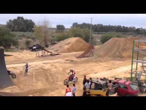 Jose Butron make a backflip at the Dani Torres Compound