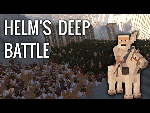 Battle of Helm's Deep in Minecraft