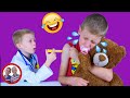 Doctor Set Toys |  Big Baby Jake! | Doctor Mike and Jake Pretend Play /  डॉक्टर सेट   العاب دك