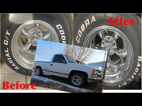 Polishing Torq Thrust wheels on chevy OBS c1500