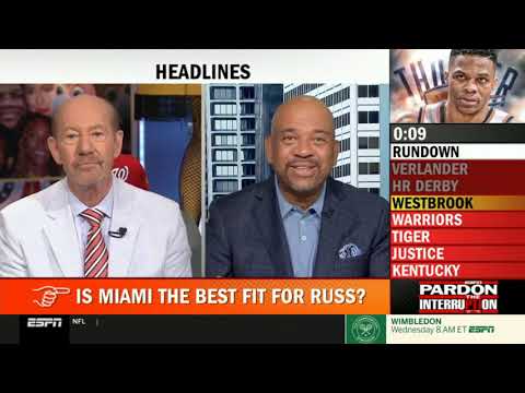 [FULL] Pardon The Interruption 07/09/2019 | [QUESTIONS] Is Heat the best fit for Russell Westbrook?