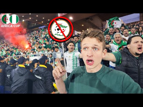 ALGERIA FANS INVADE PITCH after AFRICA CUP EXIT