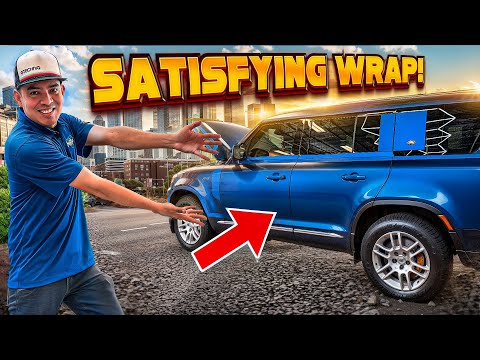 Watch a Professional Wrap a Car - ASMR The Most Satisfying Car Wrapping Video