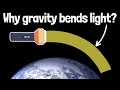 Why does gravity bend light even without mass?