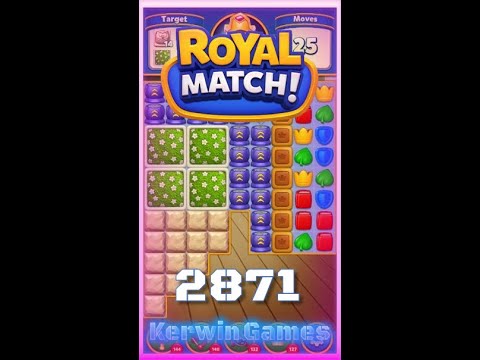 Royal Match Level 2871 - No Boosters Gameplay