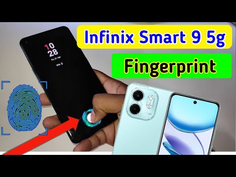 Infinix smart 9 5g display fingerprint setting/Infinix smart 9 fingerprint screen lock/fingerprint