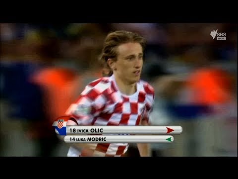 A young Luka Modric v Australia - 2006 FIFA World Cup