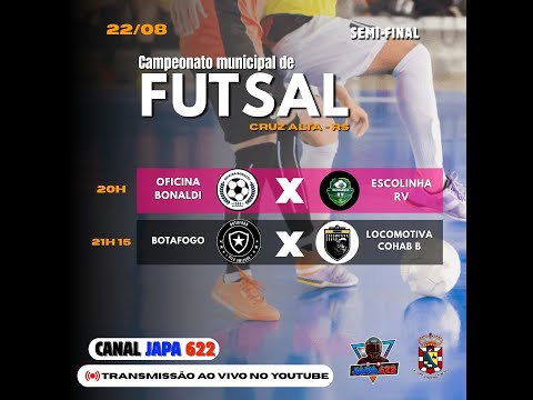 1 FASE - Campeonato Municipal de Futsal  FEMININO / SEMI FINAL MASCULINO -CRUZ ALTA