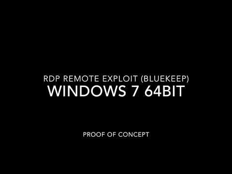 Bluekeep Exploit Windows 7 64bit (Proof of concept)
