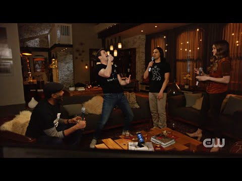 "Poker Face" Lady Gaga Karaoke Cisco Farewell Party | The Flash | Good-Bye Vibrations 7x12 (HD)