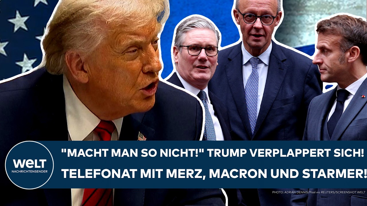 PUTINS KRIEG: "Mit ziemlich deutlichen Worten!" Trump verrät! Telefonat mit Merz, Macron und Starmer