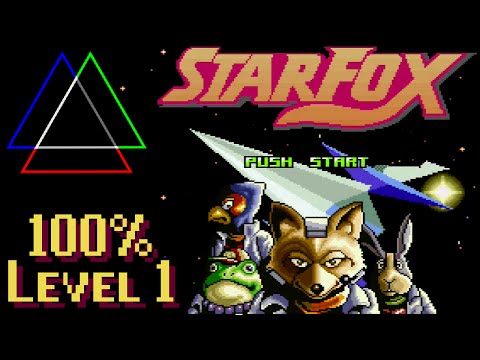 [ Star Fox — SNES ] Level 1 - 100% Score
