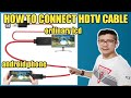 HOW TO CONNECT CP TO TV USING HDTV CABLE CELLPHONE TO ORDINARY TV