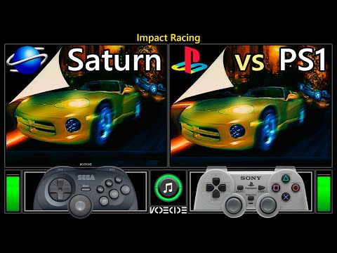 Impact Racing (Sega Saturn vs PlayStation) Real Hardware Comparison