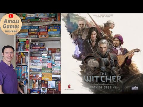 How to play The Witcher: Path of Destiny board game review setup AmassGames video games influencer