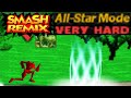 Smash Remix All Star Mode Gameplay With Polygon Samus VERY HARD