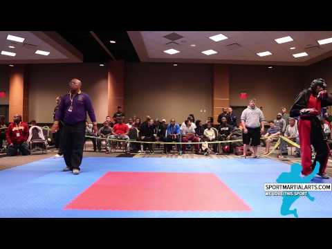 Mike Scaperato vs Alphonzo Bowe - Men's Team Sparring - NA Inter National Champs 2014