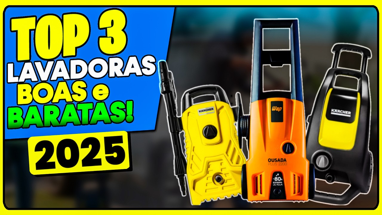 As 3 Melhores Lavadoras de Alta Pressão Baratas Para Lavar Carro e Moto // Top 3 Para Uso Doméstico!