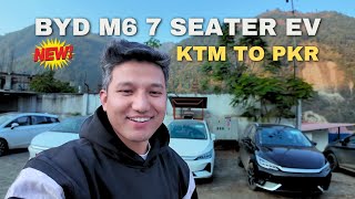 BYD's New M6 7 Seater EV: Kathmandu to Pokhara Drive