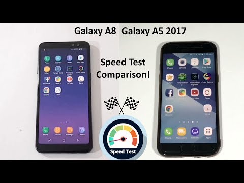 Samsung Galaxy A8 2018 Vs Galaxy A5 2017 Speed Test Comparison!