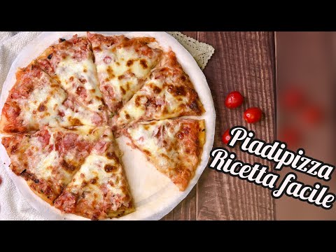 PIADIPIZZA FARCITA con prosciutto e formaggio Ricetta FACILISSIMA e VELOCE pronta in 5 minuti!