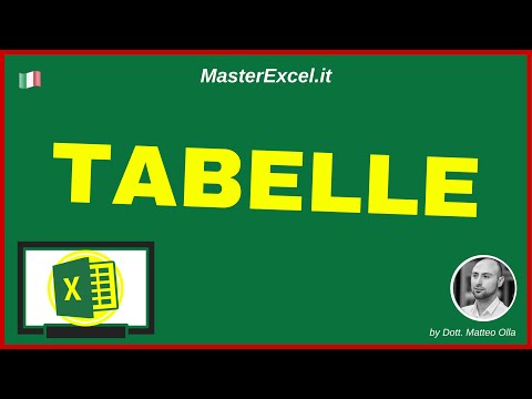 MasterExcel.it - Tutorial: Le Tabelle Excel - cosa sono e come usare le Tabelle in Excel