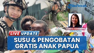 Satgas Damai Cartenz Salurkan Bantuan Susu & Pengobatan Gratis untuk Anak-anak Pedalaman Papua