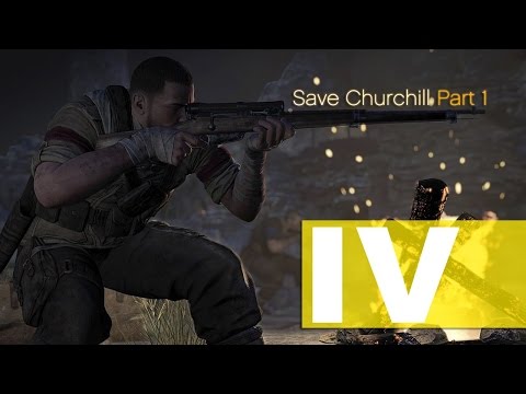Sniper Elite 3 DLC Save Churchill Part 2 В Пасти у Зверя Прохождение на русском Часть 2
