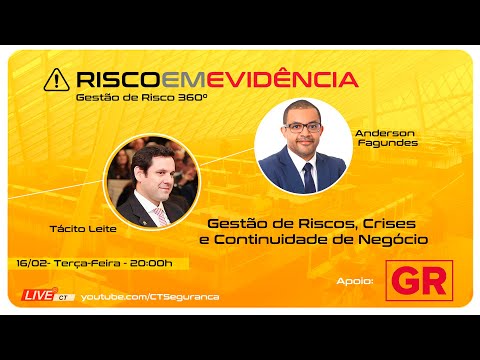 , title : 'RISCO EM EVIDÊNCIA | Anderson Fagundes | Gestão de Riscos, Crises  e Continuidade de Negócio'