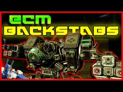 Black Lanner : ECM / Heavy S Laser / Heavy MG / SRM Backstabber : Mechwarrior Online - MWO