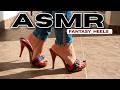 Kiara Shoes 12cm Wooden Clogs Mules Walking Outdoors In High Heels FANTASY HEELS