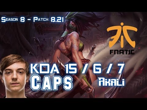 FNC Caps AKALI vs YASUO Mid - Patch 8.21 KR Ranked