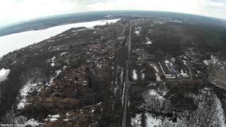 preview picture of video 'п. Катунино. Полет от аэродрома до поселка.'
