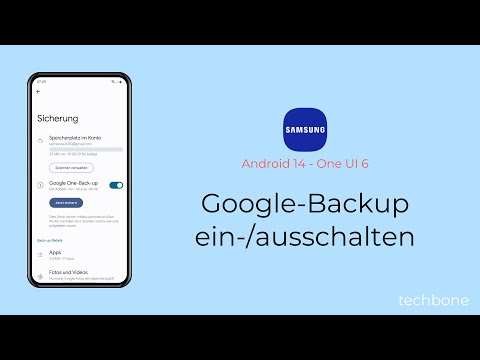 Google-Backup einschalten oder ausschalten - Samsung [Android 14 - One UI 6]