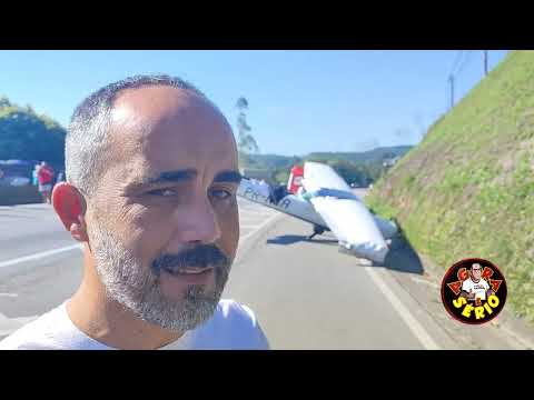 ANDRÉ BELCHIOR O PRIMEIRO MORADOR A CHEGAR NO LOCAL DO ACIDENTE COM AVIÃO EM JUQUITIBA.
