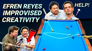 EFREN REYES played with an IMPROVISED CUE in a FINAL MATCH