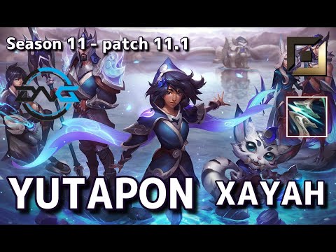 【韓国サーバー/D1/Duo Gaeng】DFM Yutapon ザヤ(Xayah) VS エズリアル(Ezreal) BOT - Patch11.1 KR Ranked【LoL】