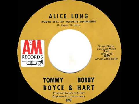1968 HITS ARCHIVE: Alice Long (You’re Still My Favorite Girlfriend) - Tommy Boyce-Bobby Hart (mono)