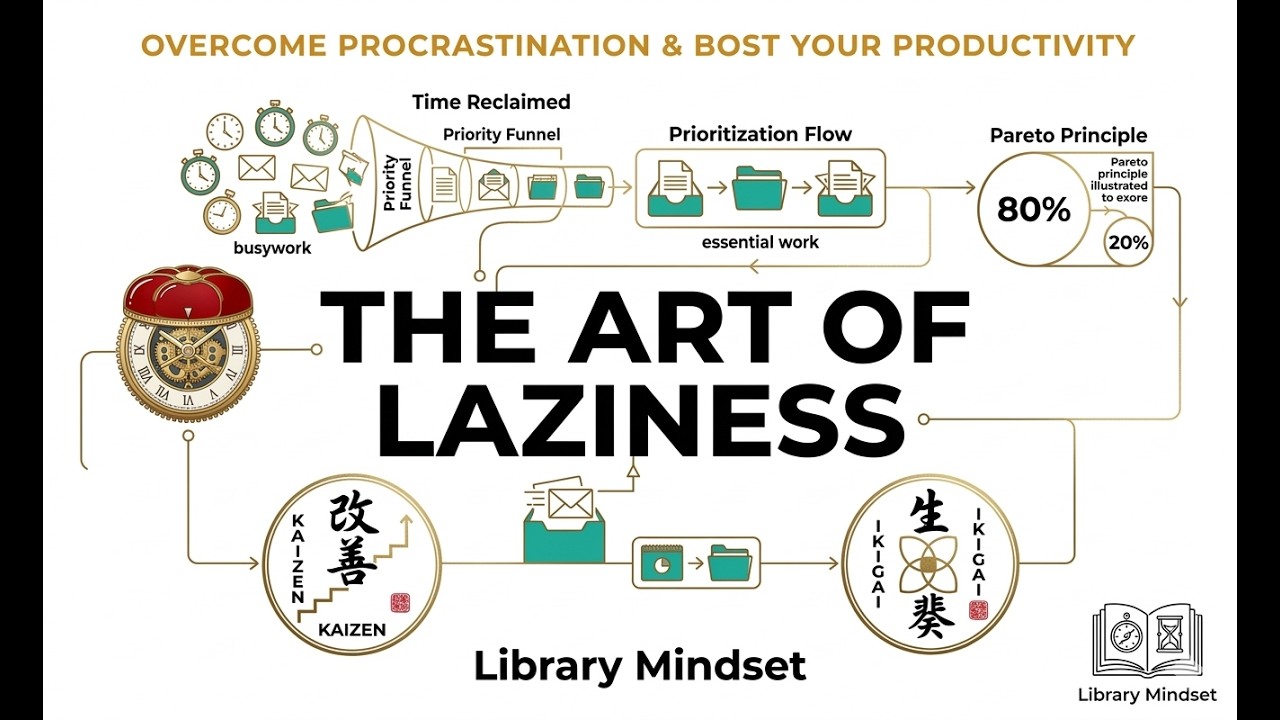 THE ART OF LAZINESS by Library Mindset | Stop Procrastination | Book Summary