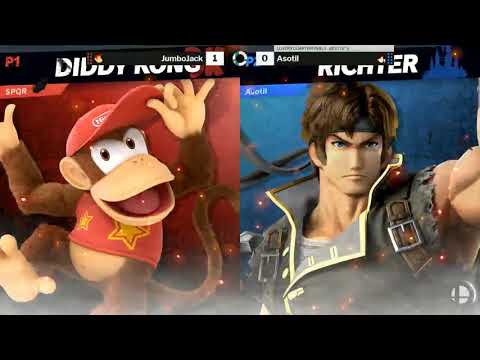SOS 165 SSBU Losers Quarters -  JumboJack (Diddy Kong ) vs Asotil (Richter)