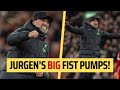 Jurgen's BIG fist pumps! | Liverpool 4-1 Luton