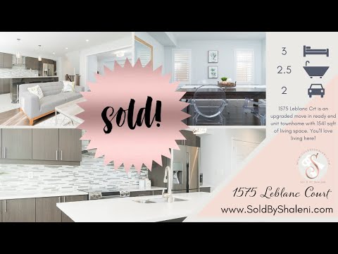 1575 Leblanc Crt | Milton Real Estate | Townhome SOLD