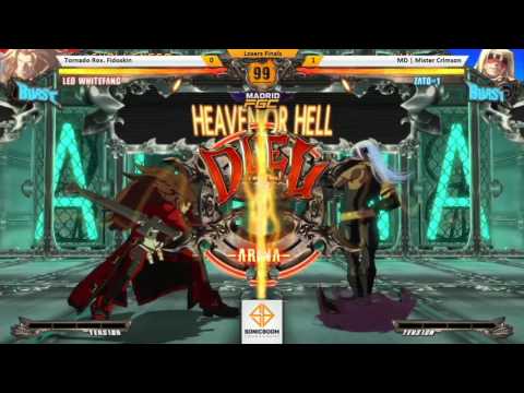 Sonic Boom 2016 GGXrd Rev Losers Finals Tornado Rox . Fidoskin (Leo) vs MD l Mister Crimson (Zato)