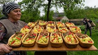 Golden Bread Boats with Savory Filling – Meat and Potato Bread Boats 🌶