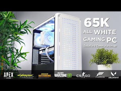 65K All WHITE PC Build Tested in 9 Games 1440p HIGH settings