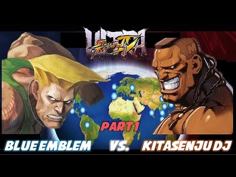 【USF4】Kitasenju DJ(Deejay) vs Blue emblem(Guile) 1/7