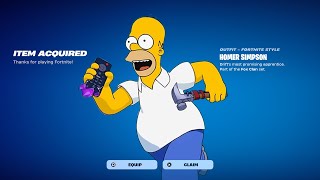 HOW TO GET THE SIMPSONS HOMER SIMPSON SKIN IN FORTNITE!