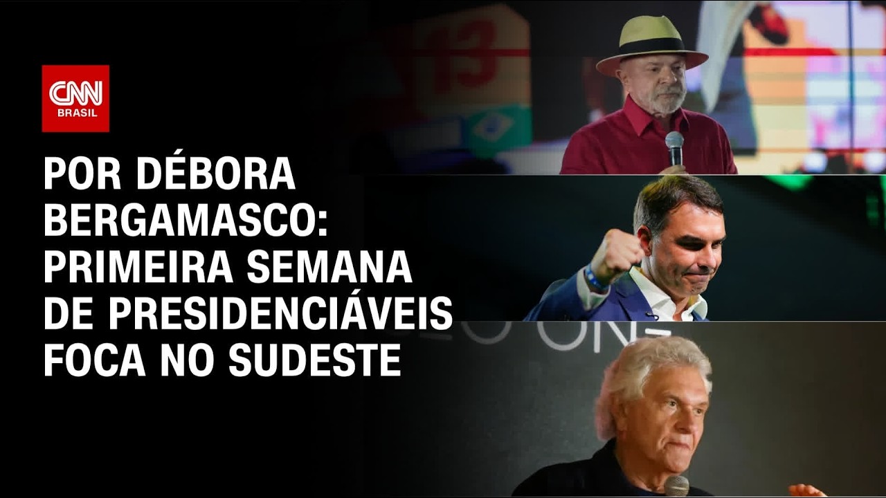 Primeira semana de campanha de presidenciáveis foca na região Sudeste | CNN AGORA