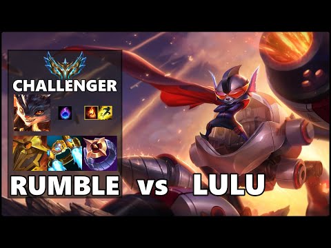 SEASON 12 CHALLENGER Support Gameplay - RUMBLE vs LULU Patch 12.9